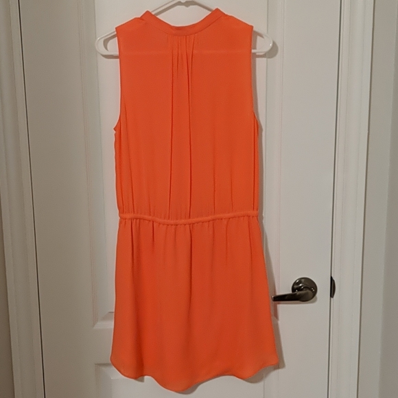 Babaton Salmon Silk Dress - Picture 2 of 3